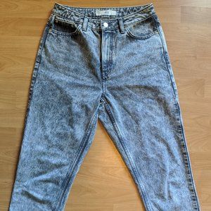 Topshop Acid Wash Mom Jeans - Nearly Brand New!